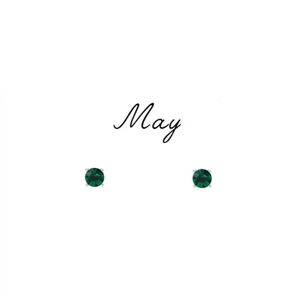Birthstone Stud Earrings