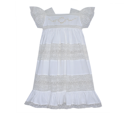 Mary Frances Dress - White