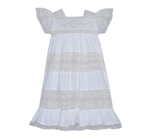 Mary Frances Dress - White