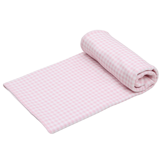 Mini Checks Swaddle - Pink