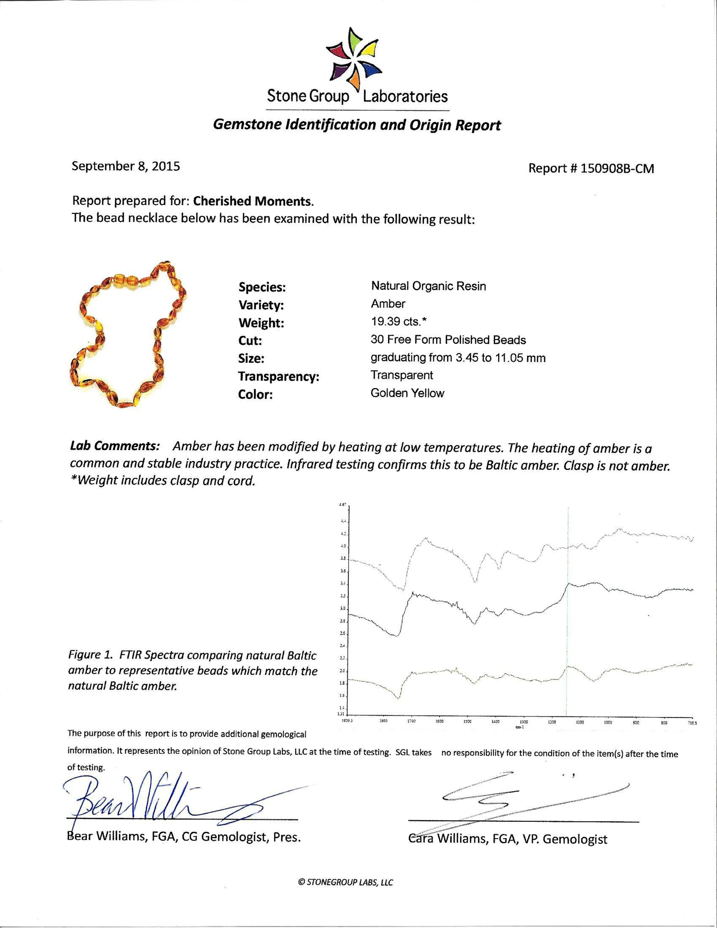 Amber Teething Necklace - Polished