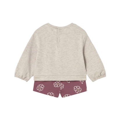 Floral Sweatshirt Set