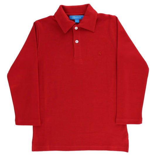 Harry L/S Polo - Red