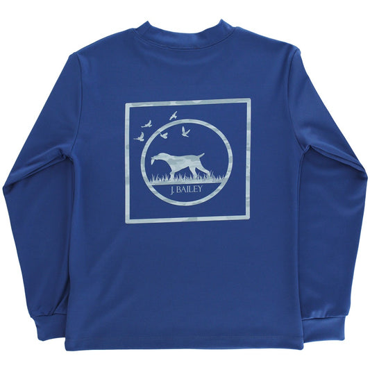 Perf. L/S Logo Tee - Camo Dog