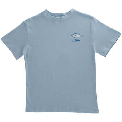 Logo Tee - Fish Trio on Bayberry