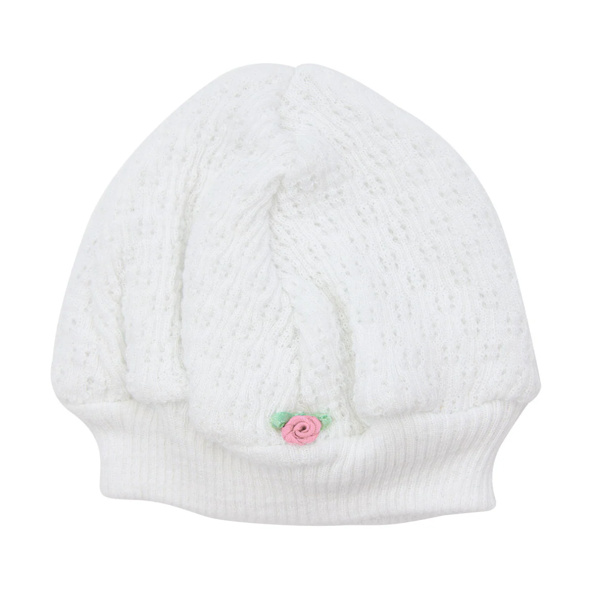 Beanie W/ Rosette - Pink
