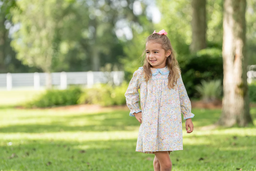 Cecilia Dress - Prairie Blue Petals