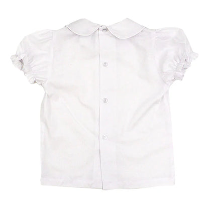 Girls S/S Blouse-White