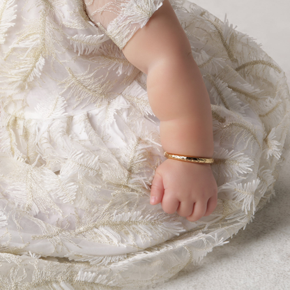Etched Bangle - 14K Gold Plated