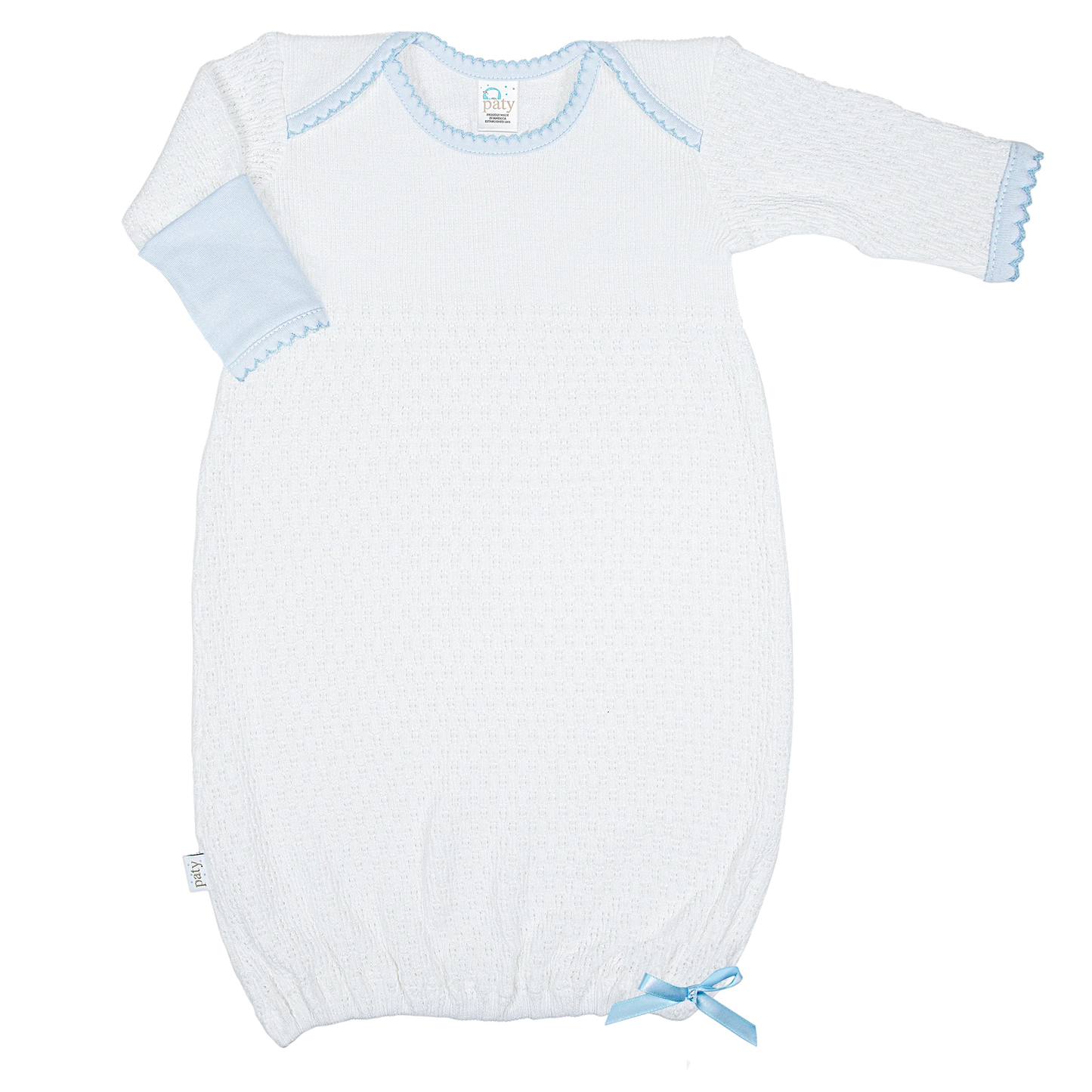 Overlap Gown - Pima Trim