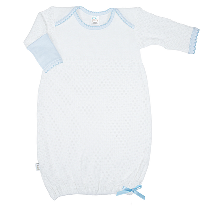 Overlap Gown - Pima Trim