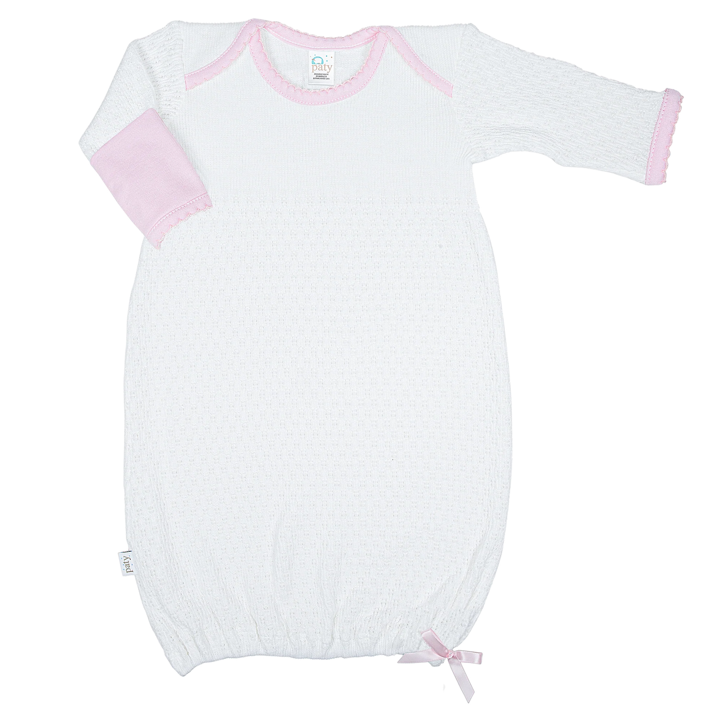 Overlap Gown - Pima Trim