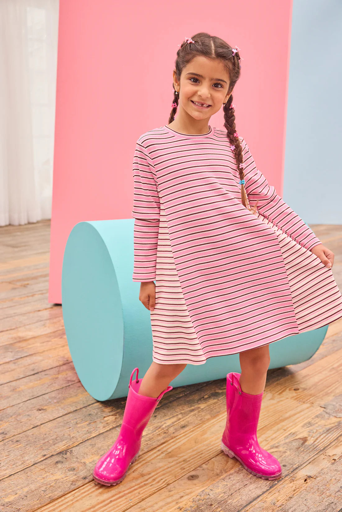 Mixed Stripe Dress - Andover Stripe