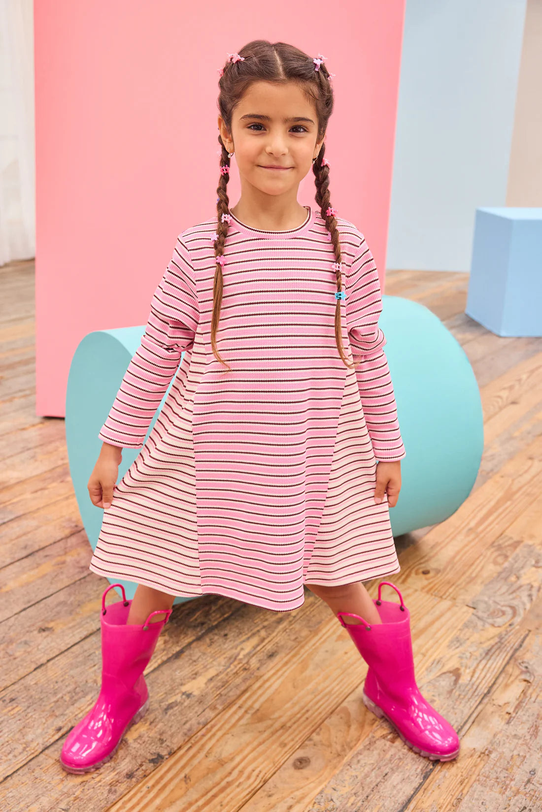 Mixed Stripe Dress - Andover Stripe