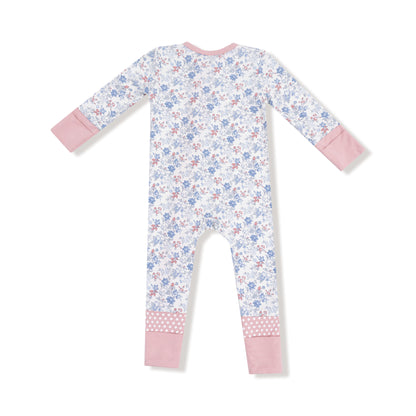 Country Girl Floral - Zip Footie