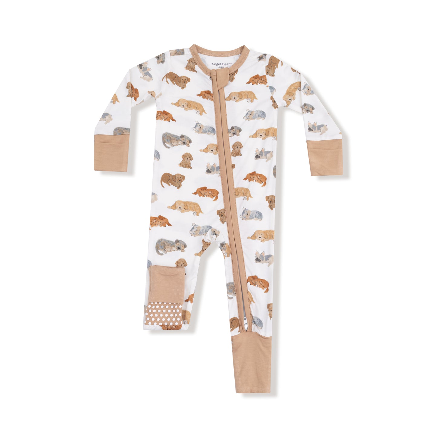 Napping Puppies - Zip Romper