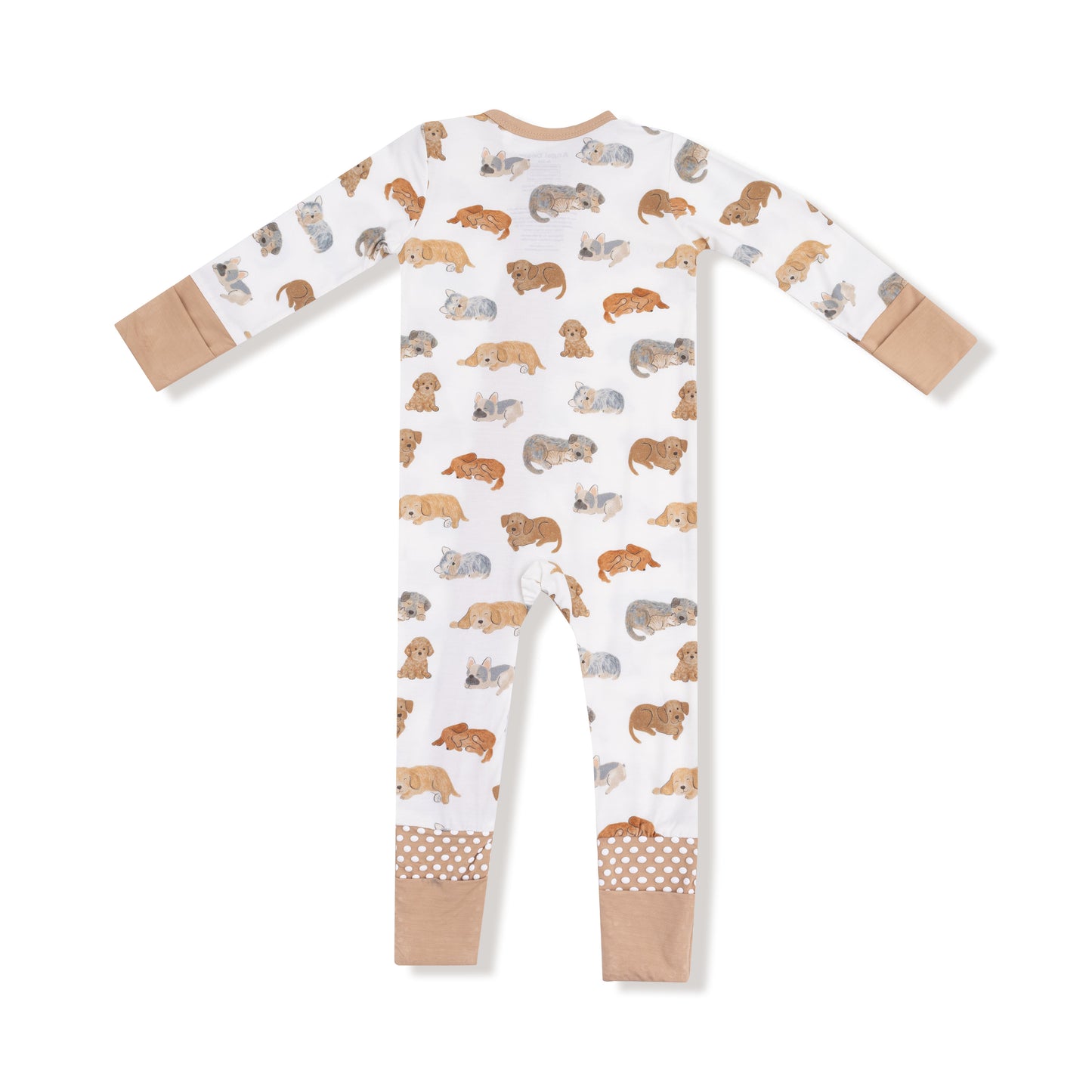 Napping Puppies - Zip Romper