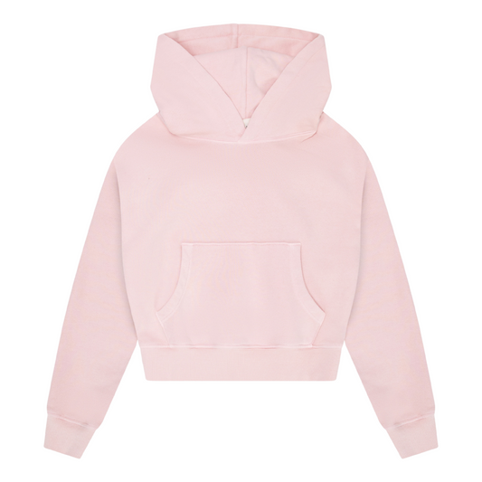 Cotton Cropped Pocket Hoodie