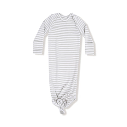 Grey/Wht. Stripe - Knotted Gown