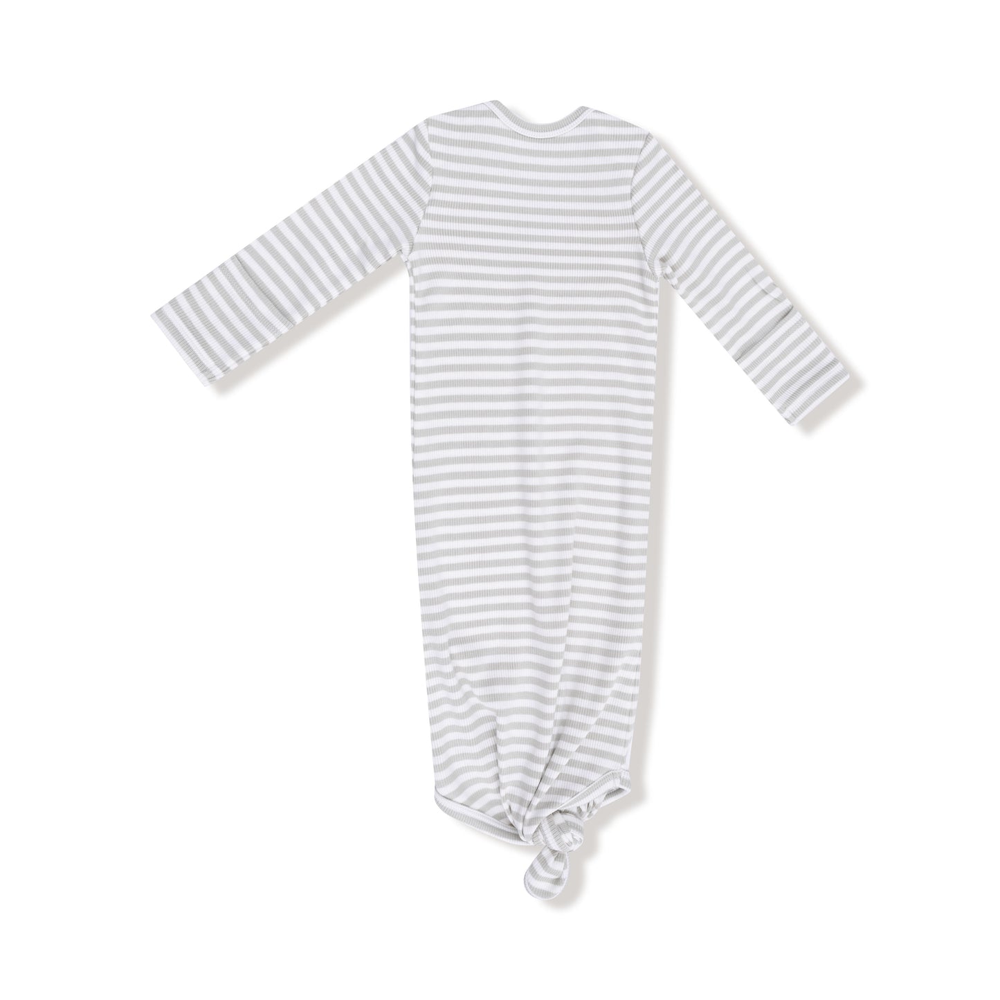 Grey/Wht. Stripe - Knotted Gown