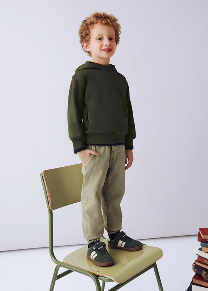 Hooded Pullover - Olive