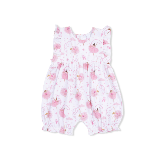 Ruffle Playsuit - Ribbon Ballerinas