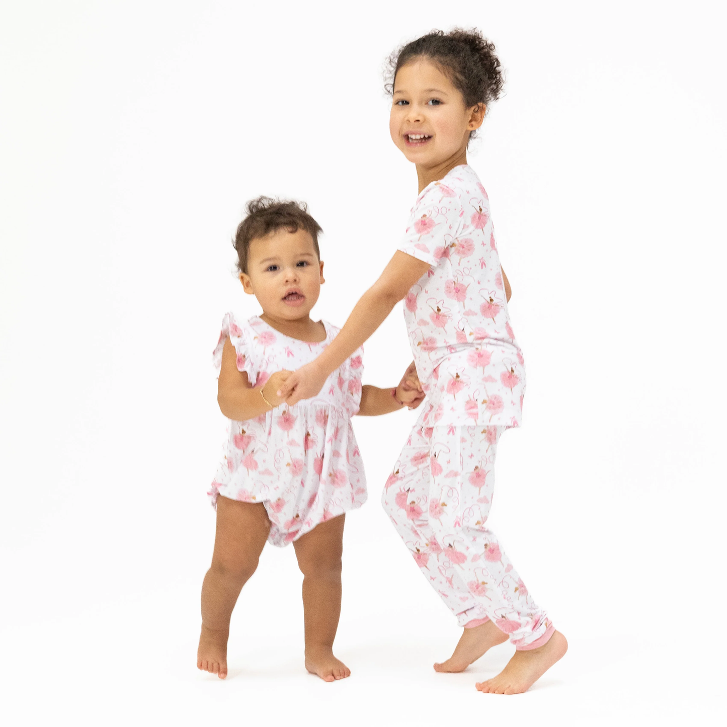 Ruffle Playsuit - Ribbon Ballerinas