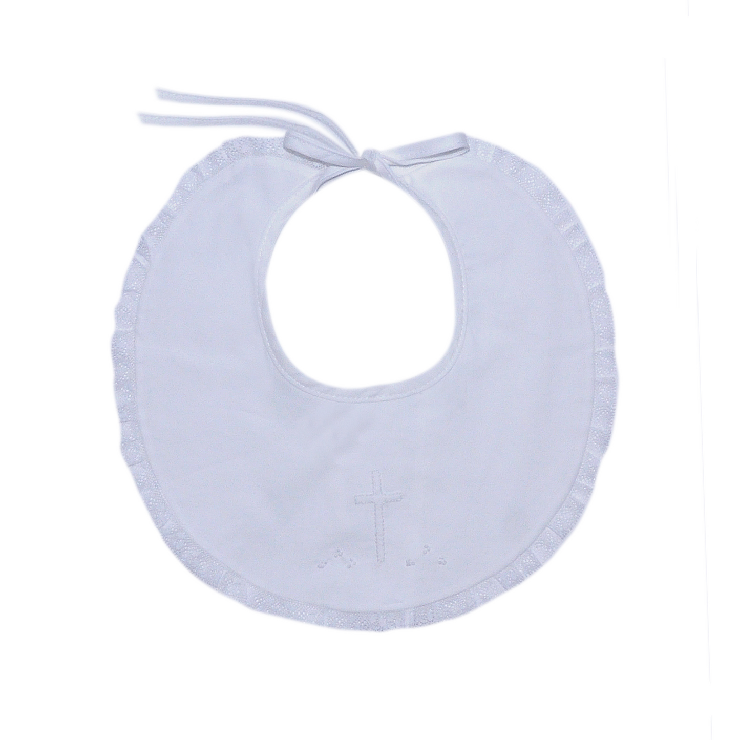 White Bib - White Cross