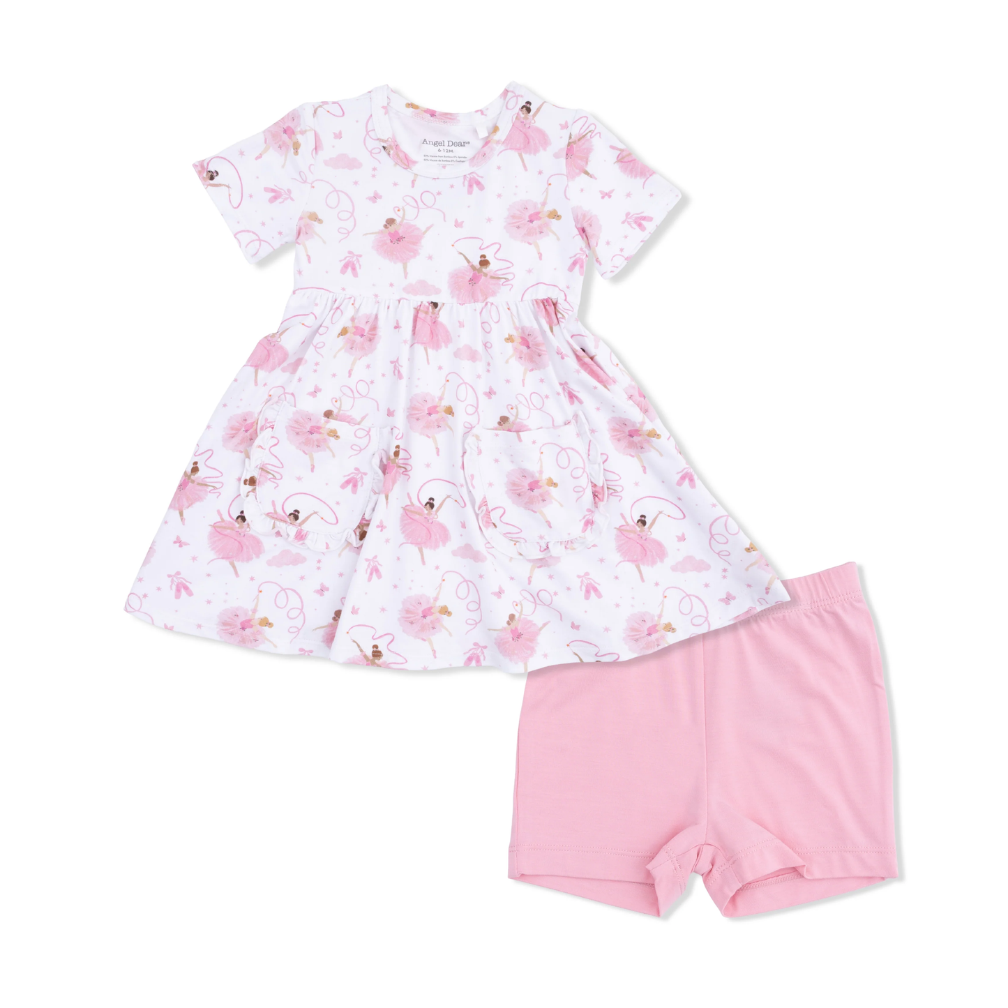 Twirly Dress W/ Short - Ribbon Ballerinas