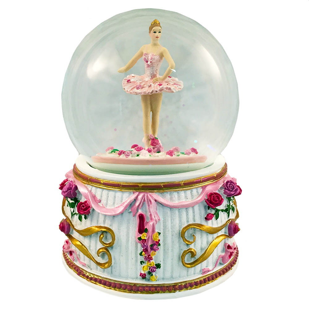 Turning Ballerina Snow Globe
