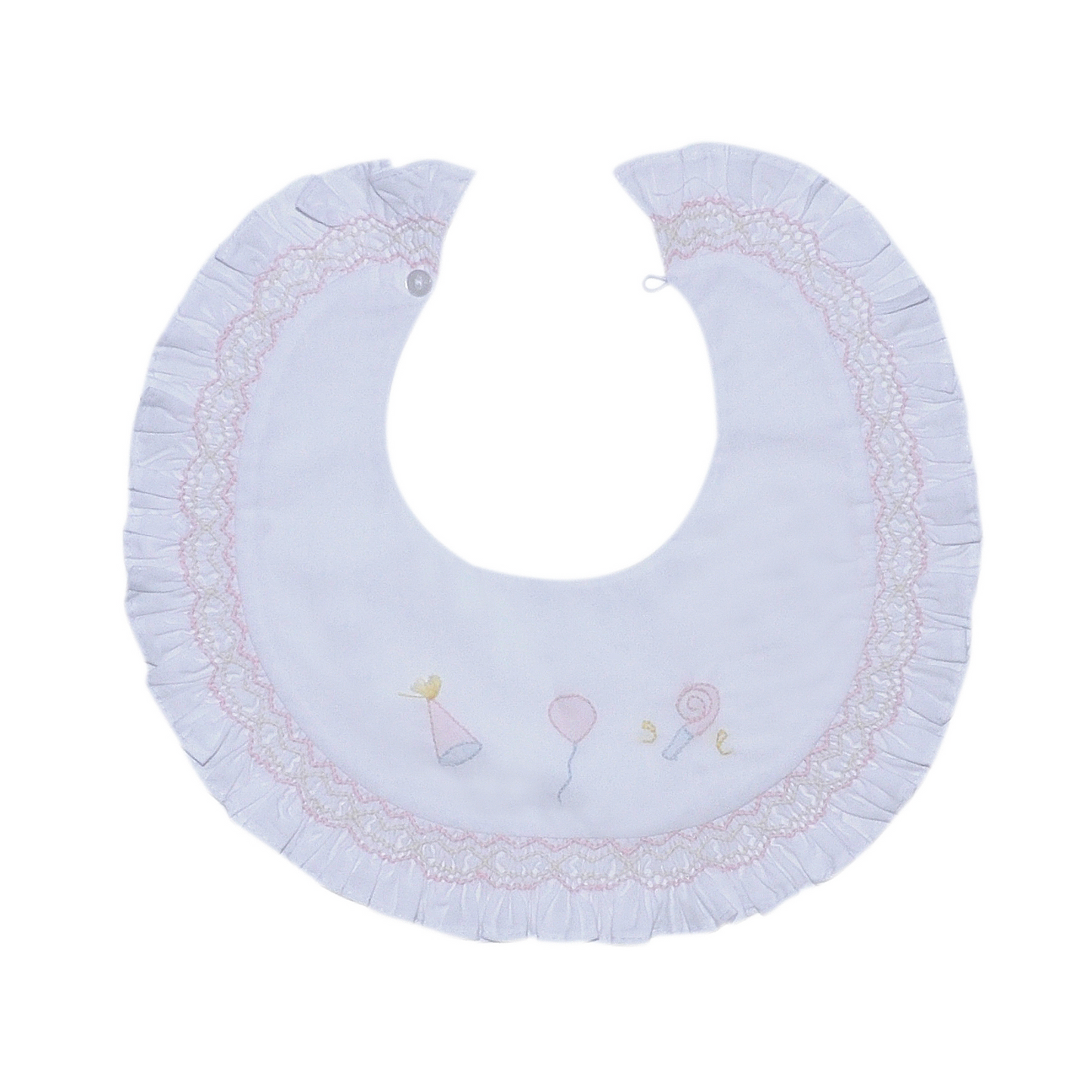 Girl Bib - Smocked Celebration