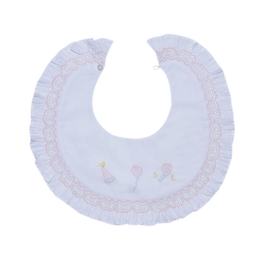 Girl Bib - Smocked Celebration