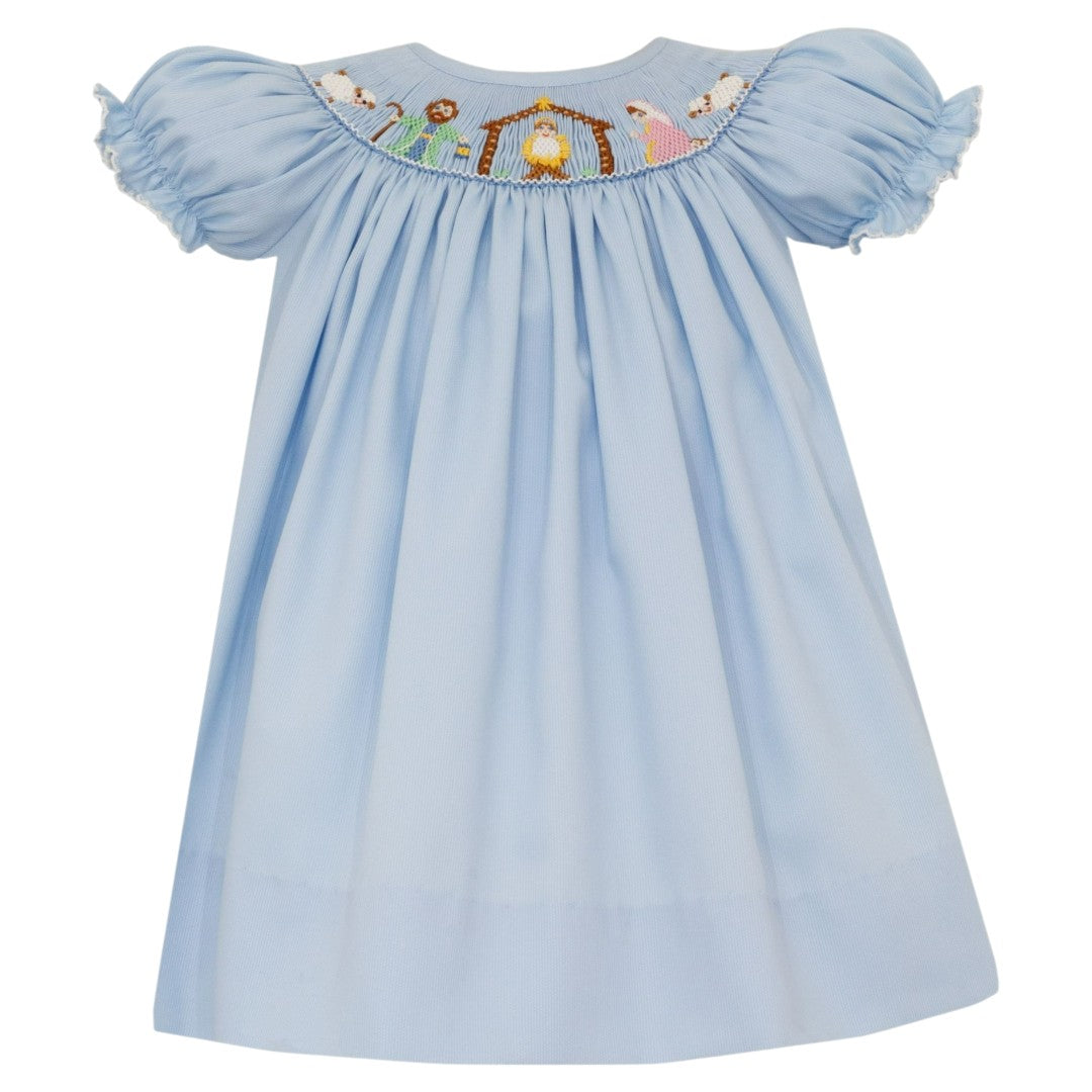 Nativity Pique Bishop - Blue