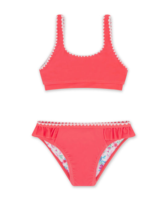 4 The Frill of It Bikini - Coral Sun