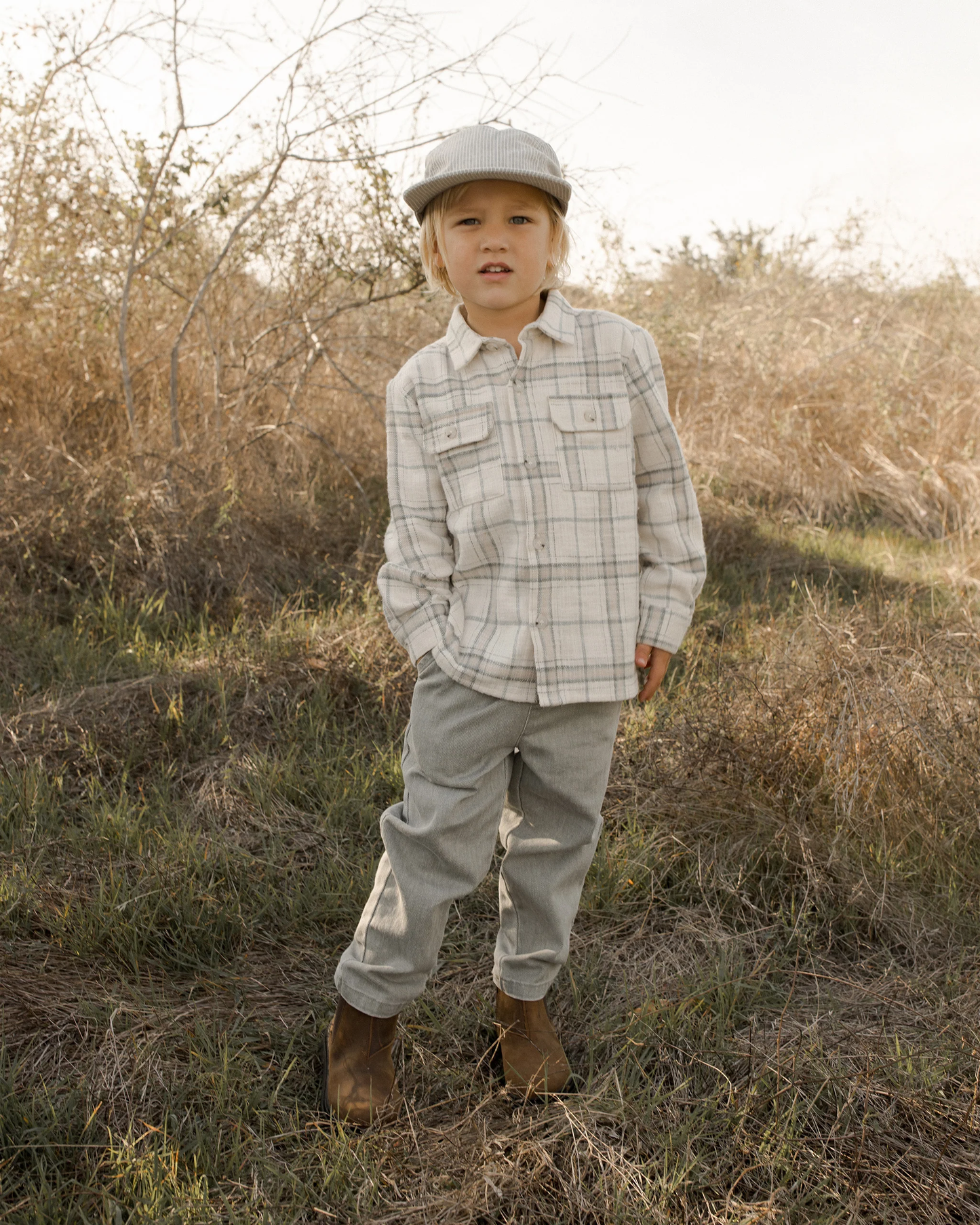 Collared LS Shirt - Rustic Plaid