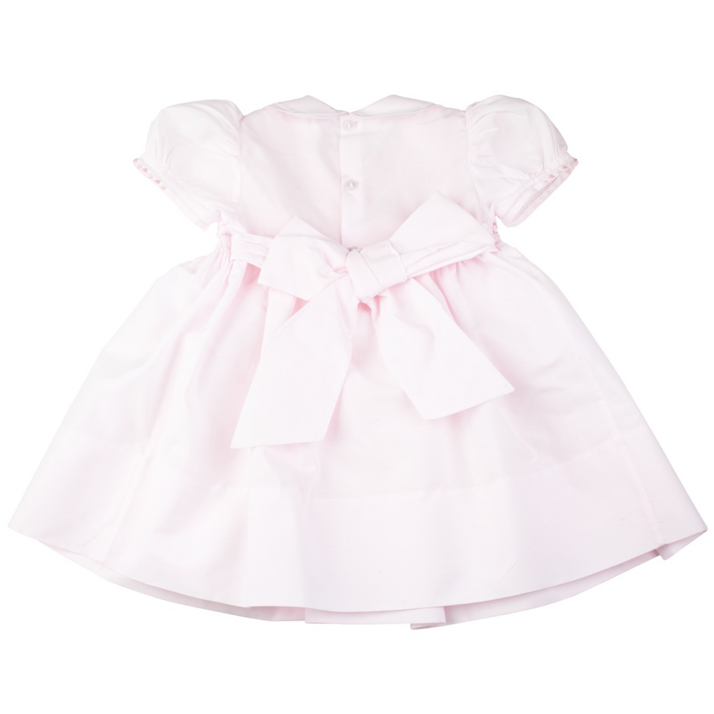 Collared Smocked Dress - Pink