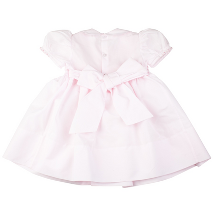 Collared Smocked Dress - Pink