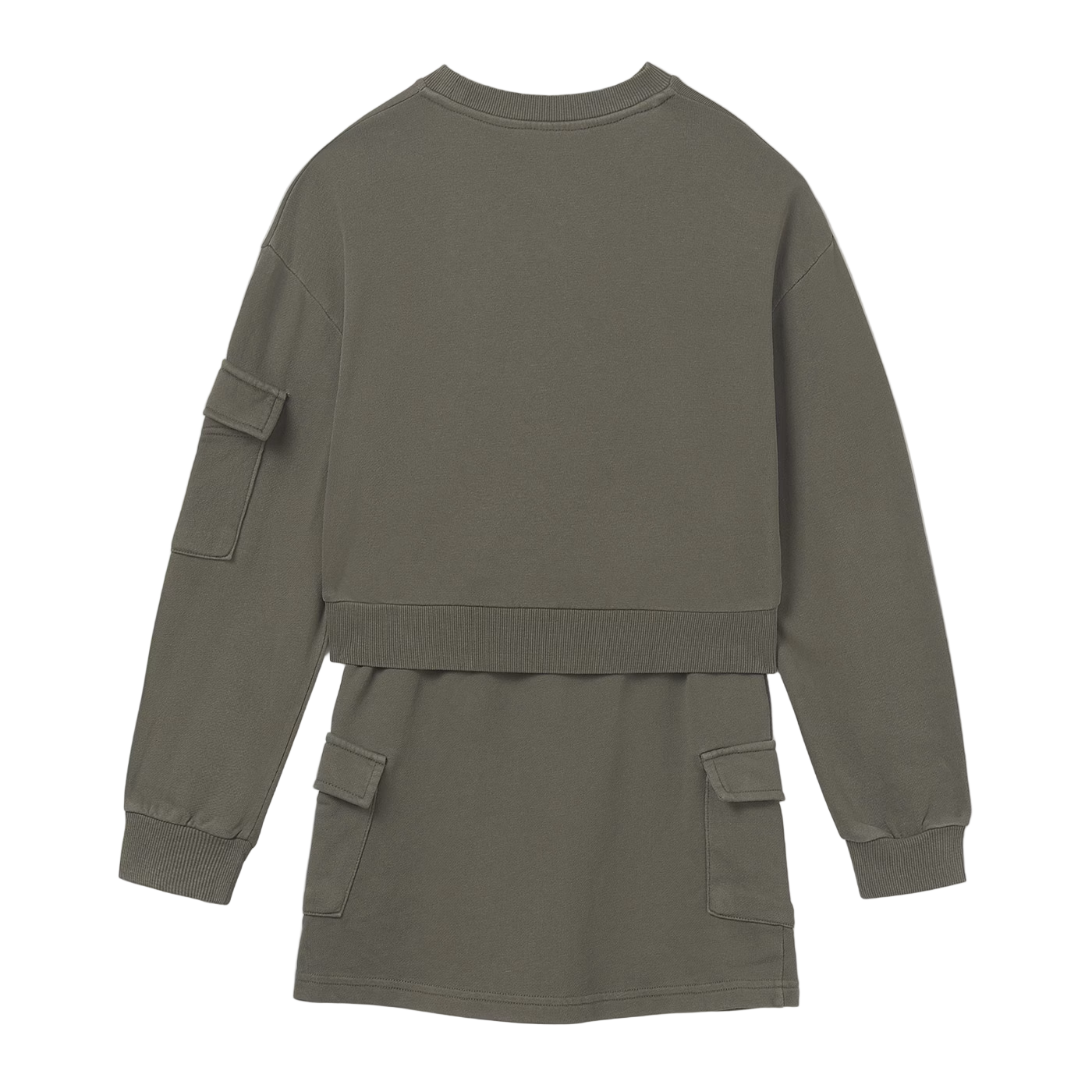 Cargo Skirt & Sweatshirt Set