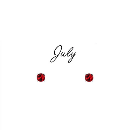 Birthstone Stud Earrings