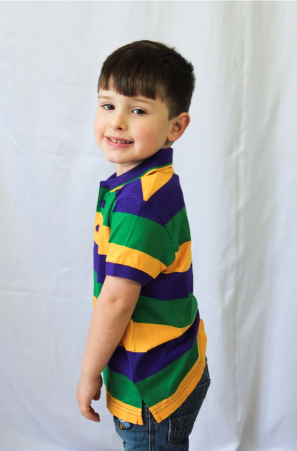 Rugby S/S Tee - Mardi Gras