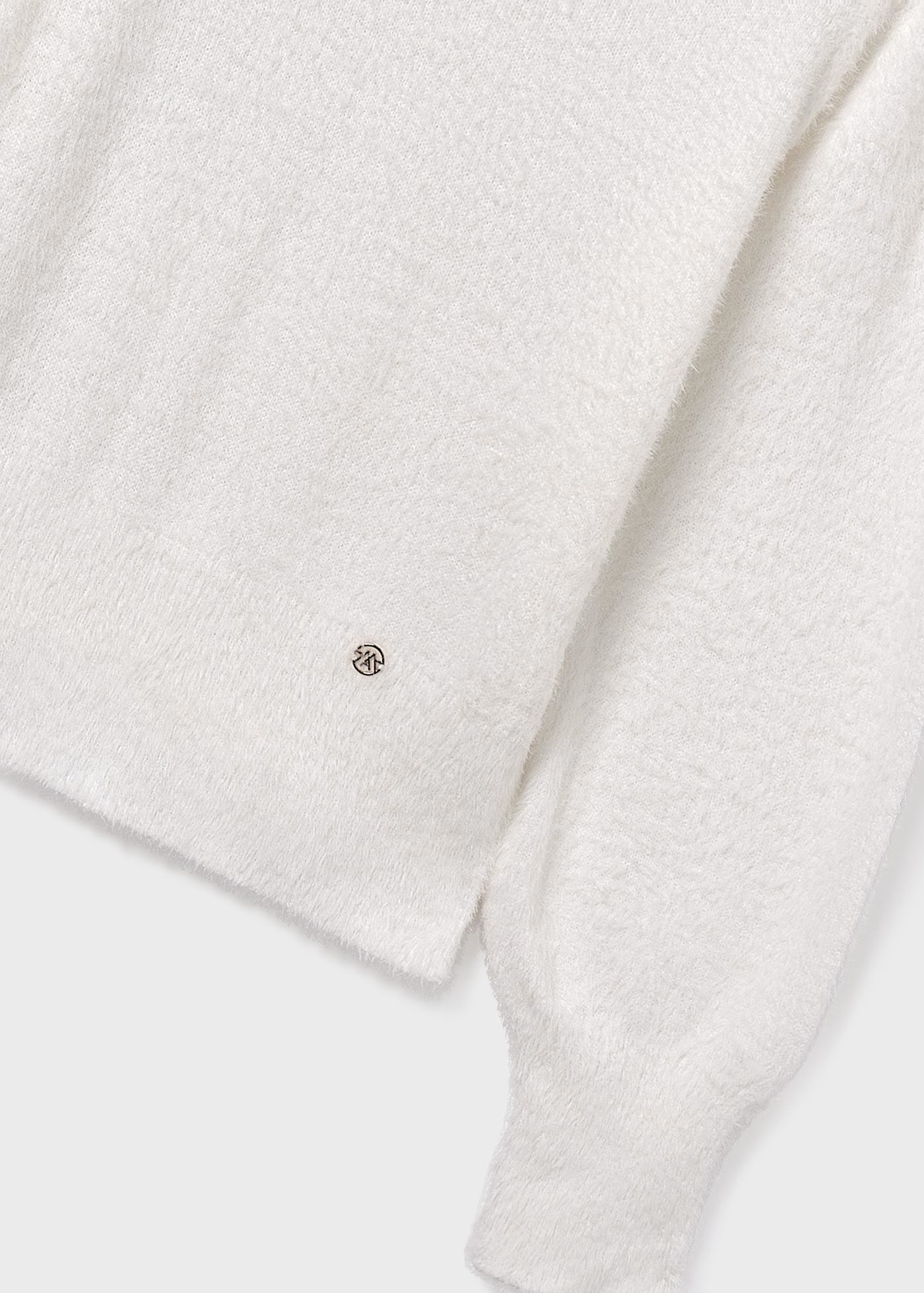 Faux Fur Sweater - White