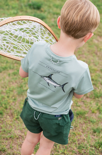 Blue Surf Swordfish Perf. S/S Tee