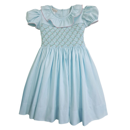 Classic Mint Smocked Dress
