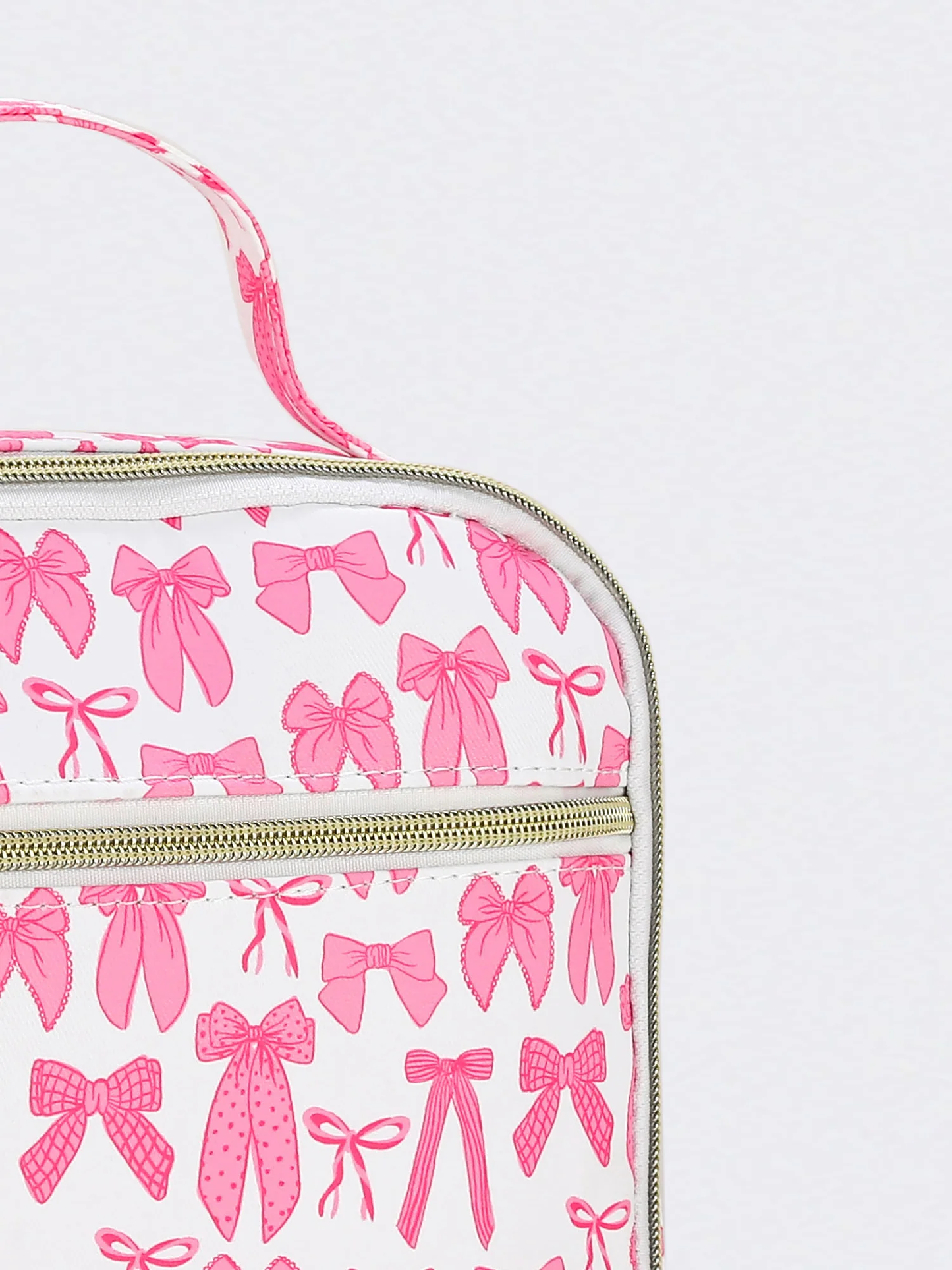 Bow Print Canvas Lunch Bag