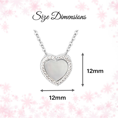 Mother of Pearl - Heart Necklace