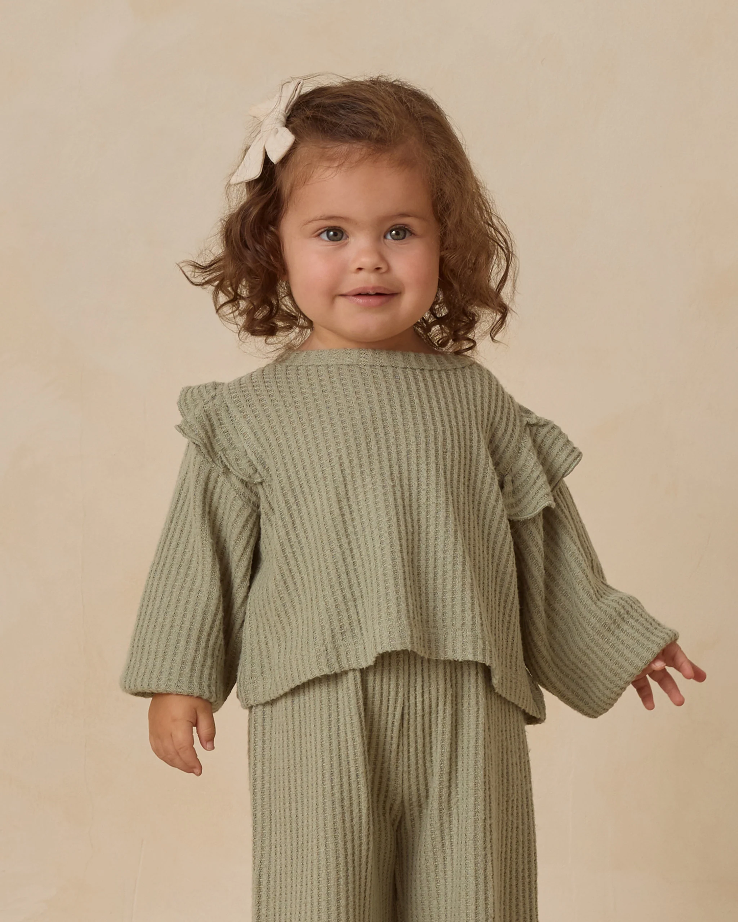 Ruffle Cozy Set - Fern