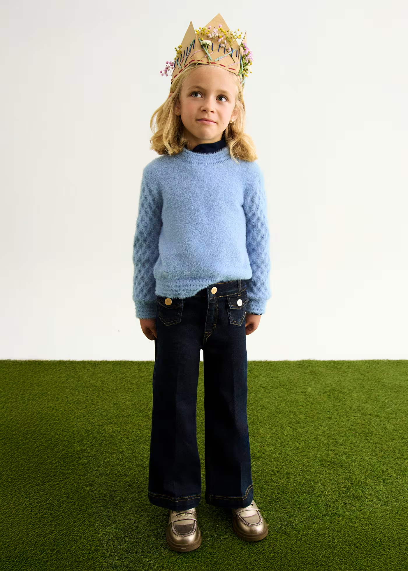 Fuzzy Sweater - Sky Blue