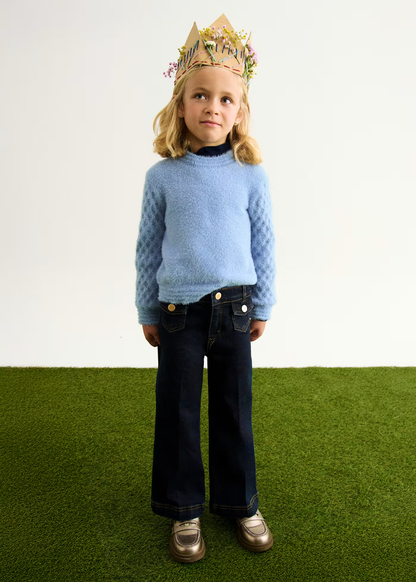 Fuzzy Sweater - Sky Blue