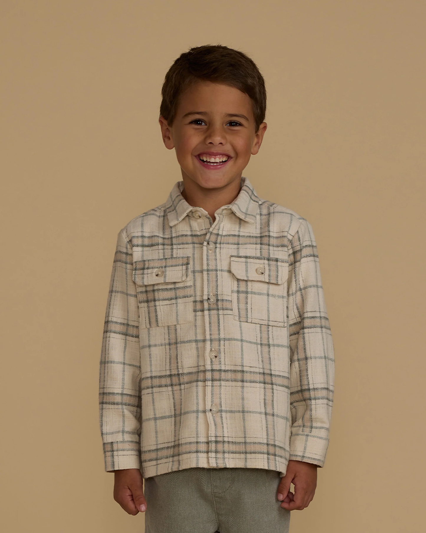 Collared LS Shirt - Rustic Plaid