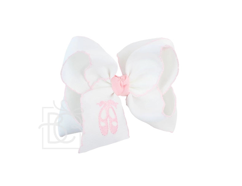 Ballet Shoes Embroidered Bow